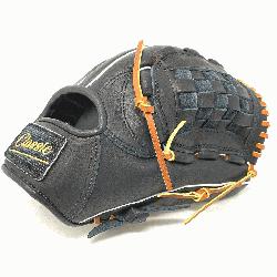 cher or utility 12 inch baseball glove is made with black stiff Am