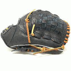 his classic pitcher or utility 12 inch baseball glove is made with black stiff American