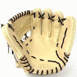 lassic 11.5 inch baseball glove is made with blonde stiff American Kip leather. Unique anchor l