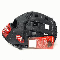 lings PRO1000HB Black Horween Heart of the Hide Baseball Glove is 12 in