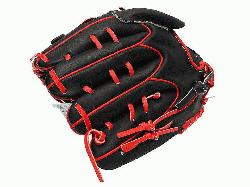 T Pro Model 12 inch Black Wing Tip Pitcher Glove ZETT Pro Model Baseball Glove Seri
