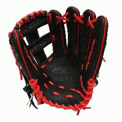  Model 12 inch Black/Red Wide Pocket Infielder Glove ZETT P