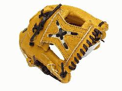  11.25 inch Tan Infielder Glove ZETT Pro Model Baseball Glove Series is designed for use by profe