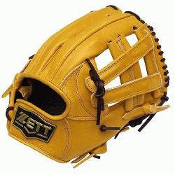ETT Pro Model 11.5 inch Tan Infielder Glove ZETT Pro Model Baseball Glove Series 