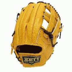 del 11.5 inch Tan Infielder Glove ZETT Pro Model Baseball Glove Series is designed fo