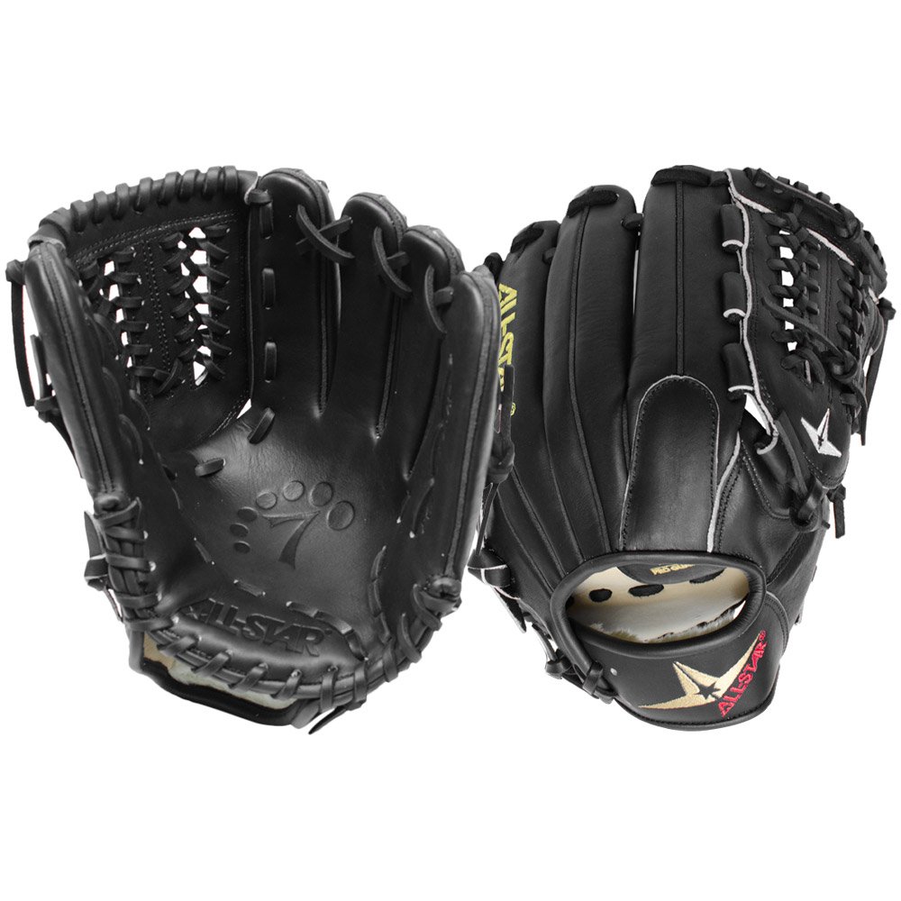 all-star-system-seven-fgs7-pibk-11-75-baseball-glove-right-handed-throw FGS7-PIBK-Right Handed Throw All-Star 029343030475 Great for pitchers and recommended for third basemen the System Seven